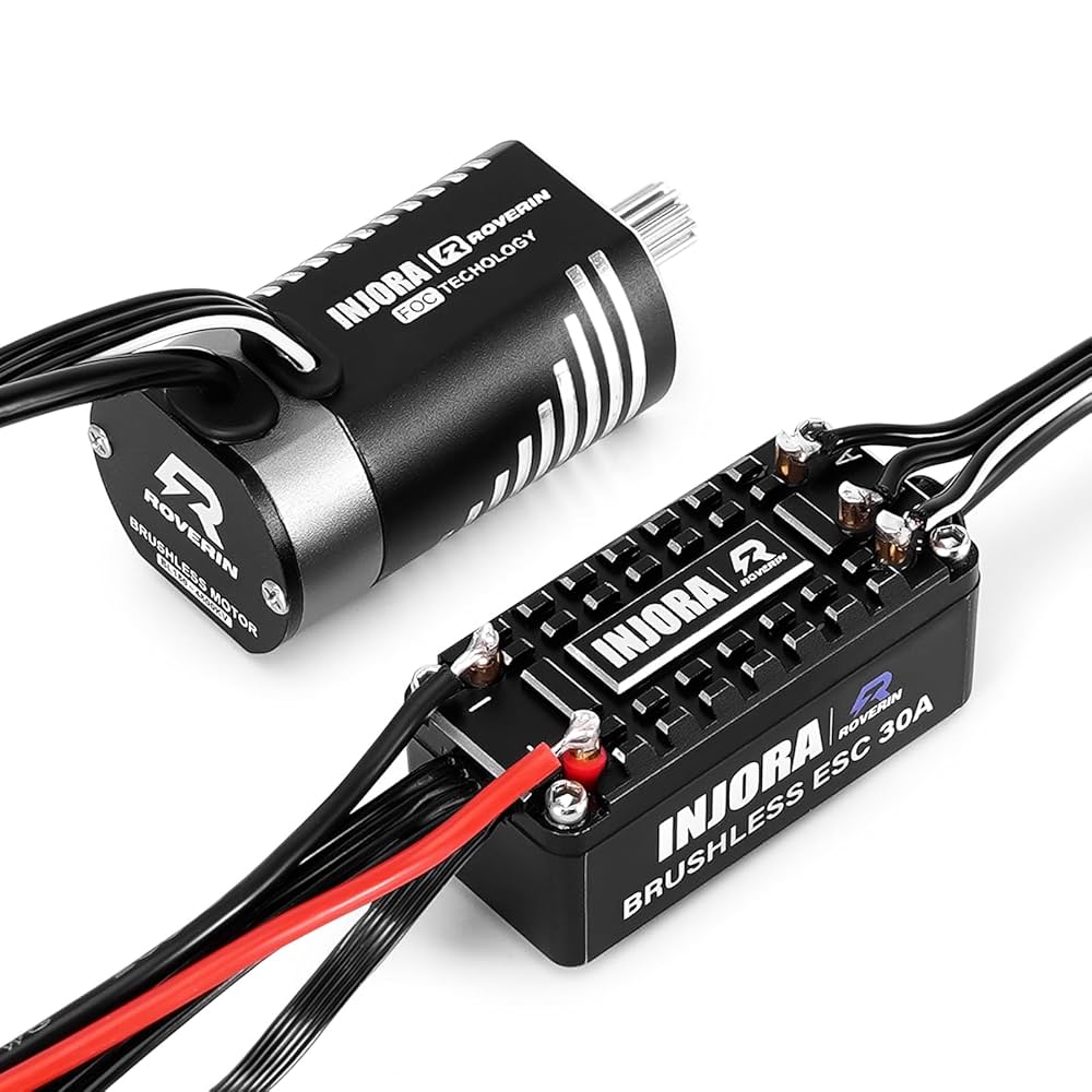 トラクサス　trx4m他　INJORA ROVERIN ブラシレスモーター Amazon.com: INJORA Roverin Waterproof FOC Power System